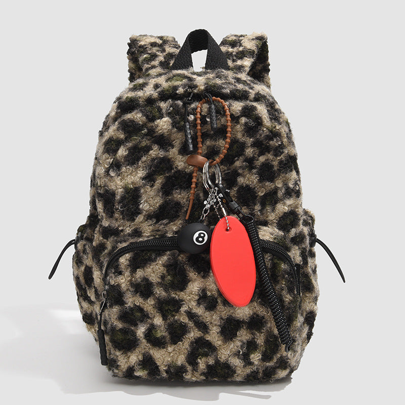 Stylischer Kunstfell Rucksack