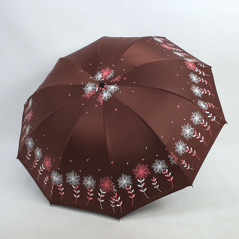 Damen Regenschirm mit floralem Design Brehn