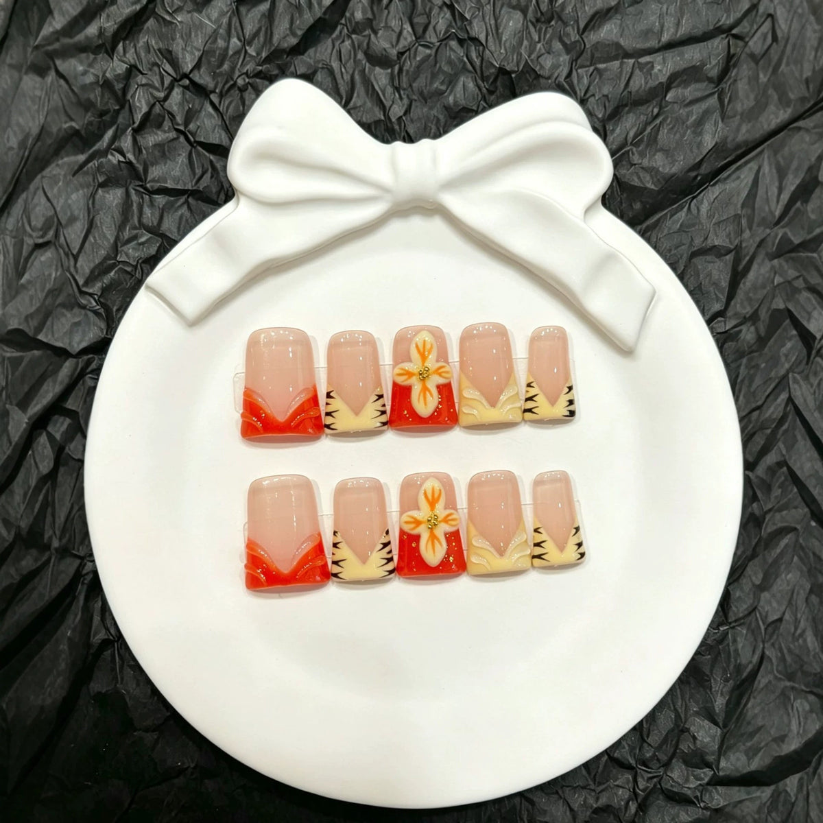 Dekorative Künstler Nagelset zum Aufkleben