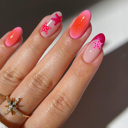 Saisonale Seestern Nagelkunst