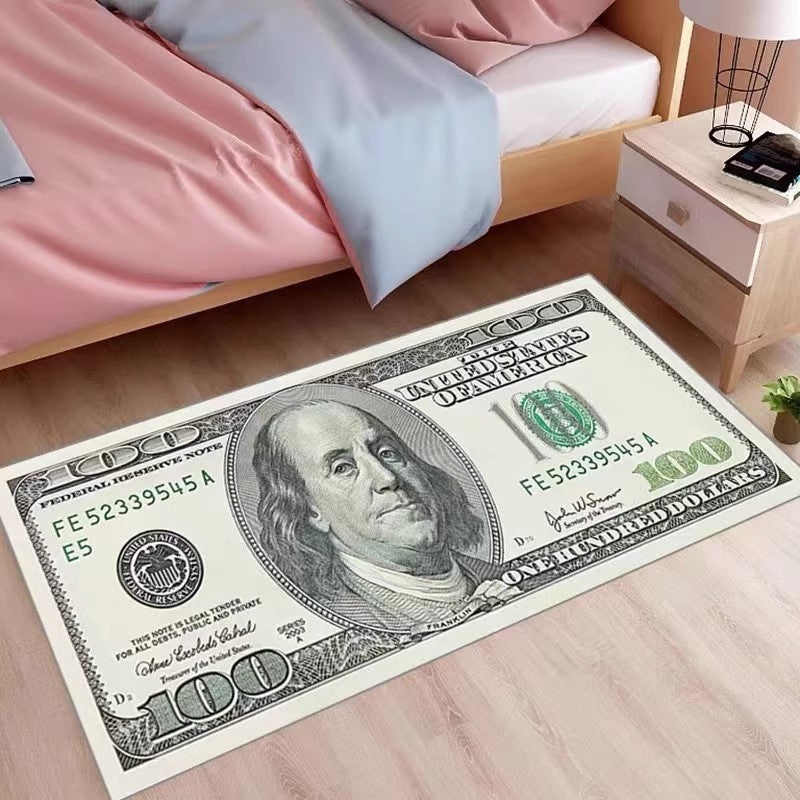 Kreativer Währungs-Themen-Teppich