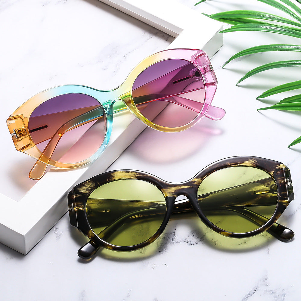 Damen Cat-Eye Sonnenbrille mit extravagantem Rahmen und UV-Schutz Brehn