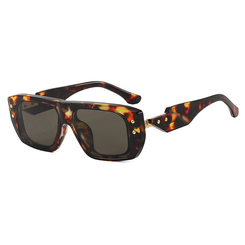 Damen modische quadratische Brille mit mehrfarbigem transparentem Rahmen Brehn