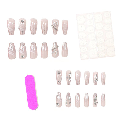 Glamouröse 3D Kristall Nagelverstärkungen Brehn