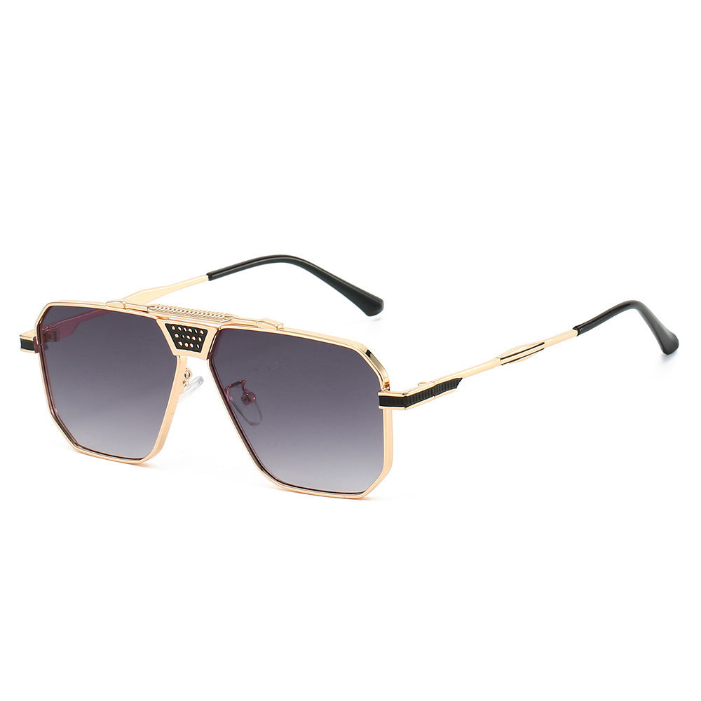 Damen Sonnenbrille im luxuriösen, geometrischen Design Brehn