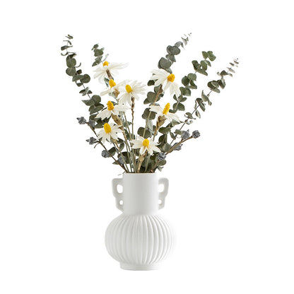 Texturierte dekorative Keramikblumenvase Brehn