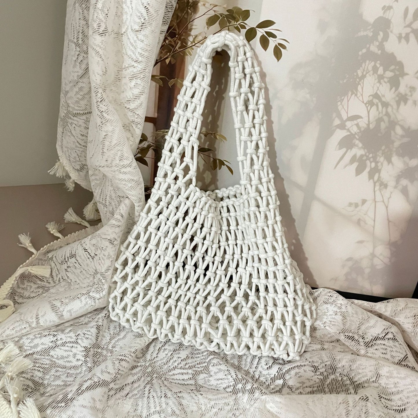 Handgeknüpfte Tragetasche mit Einzigartigem Design Brehn