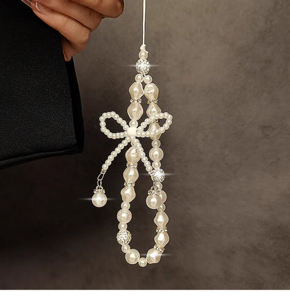 Elegante Perlenbesetzte Charmschlüsselanhänger Brehn