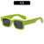 Chunky rechteckige Sonnenbrille