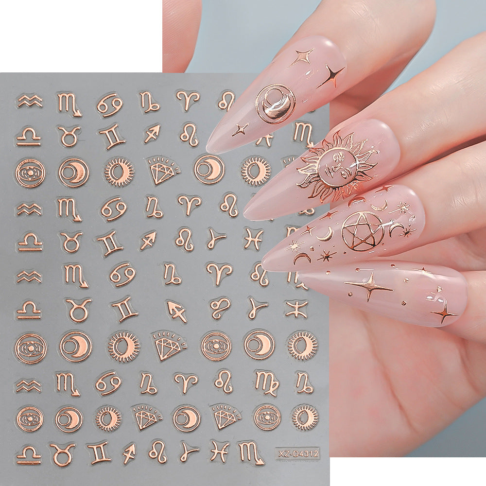 Nagelkunst Dekorative Folienaufkleber