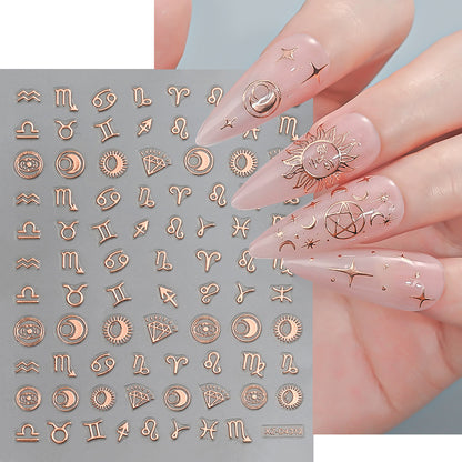 Nagelkunst Dekorative Folienaufkleber