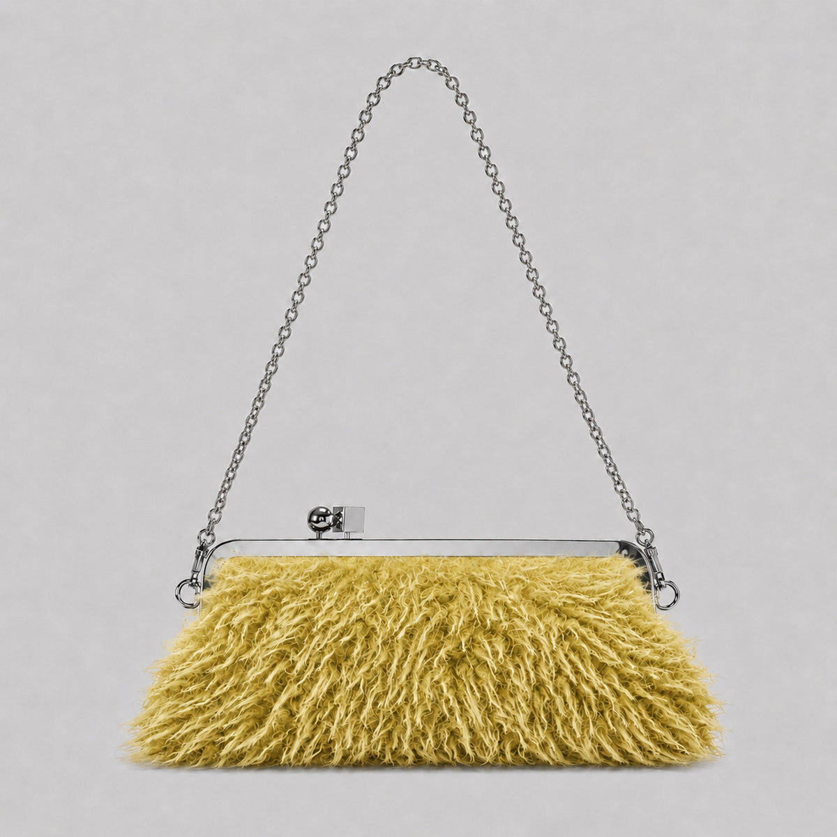 Plüsch Kunstfell Abend Clutch