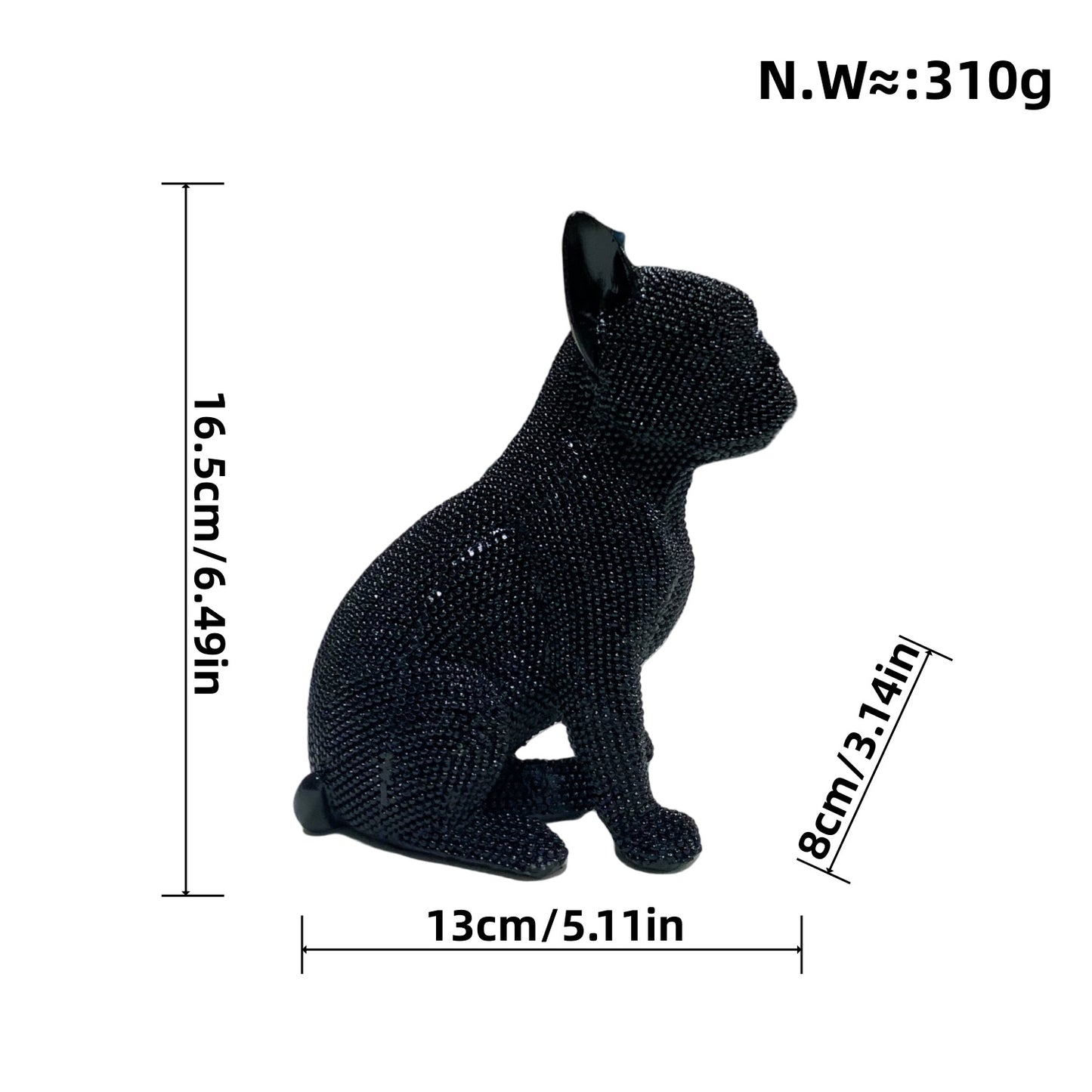 Dekorative Hundefigur im modernen Design Brehn