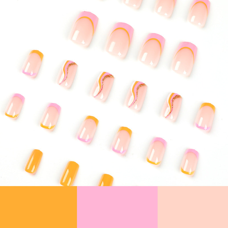 Künstliche Nagelkunst mit trendigem Farbverlauf Brehn