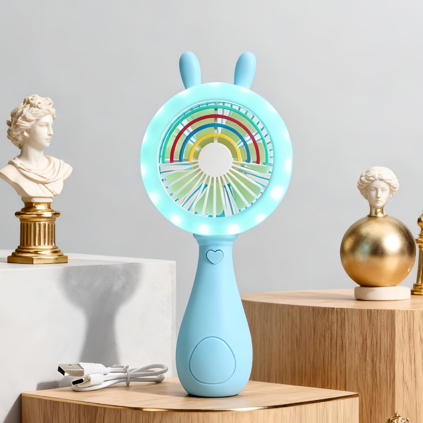 Damen Tragbarer Handventilator mit niedlichem Tierohren-Design Brehn