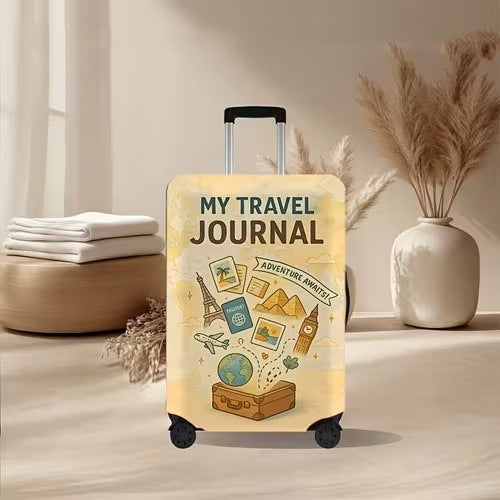 Unisex nan elastische Kofferhülle mit vulkanischem Lava-Marmordesign, dehnbarer Schutzüberzug für Trolley Brehn