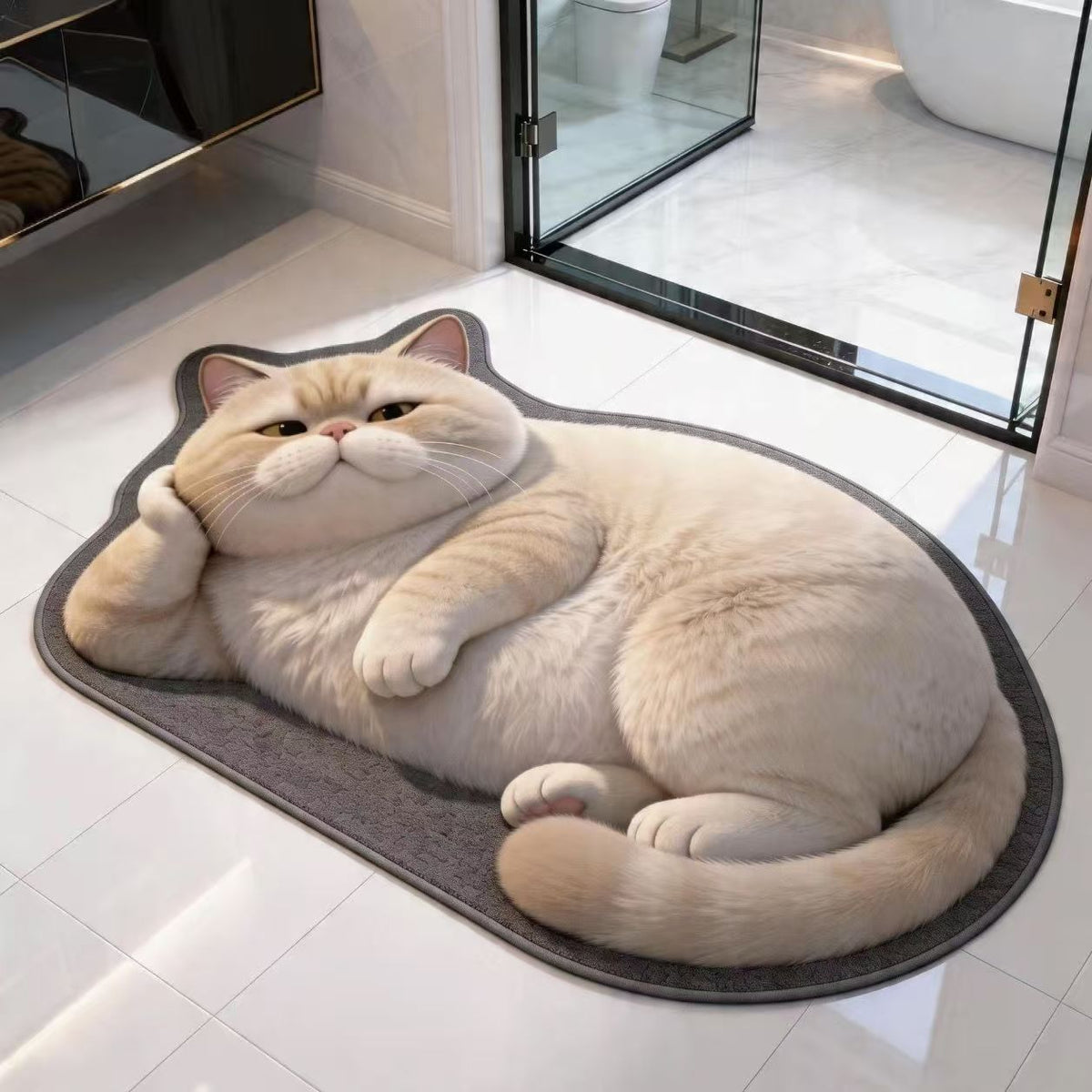 Plüsch Cartoon Katze Teppich