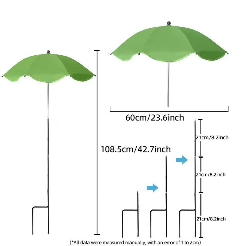 Damen Sonnenschutzschirm mit flexiblem Stativ Brehn