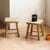 Robuster Hocker aus Massivholz Brehn