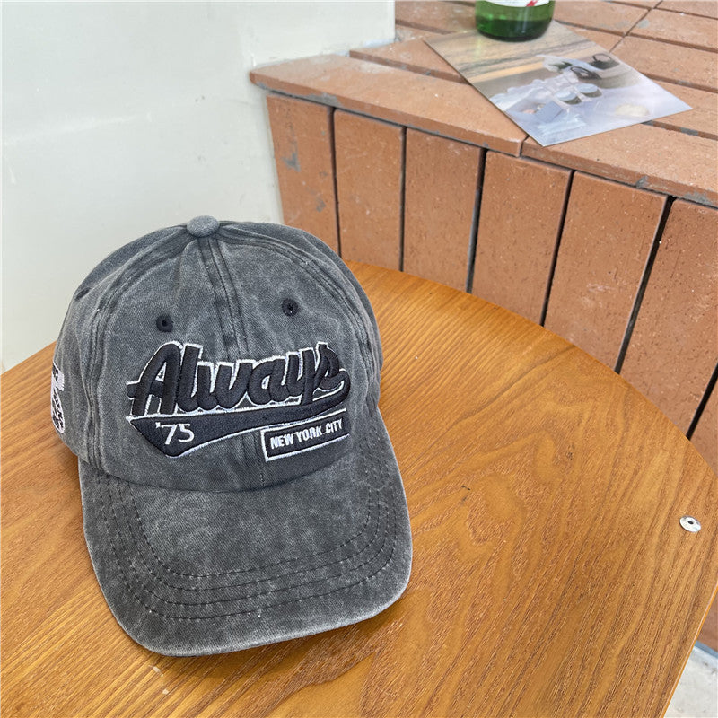Herren Vintage-inspirierte abgenutzte Baumwoll-Baseballmütze Brehn