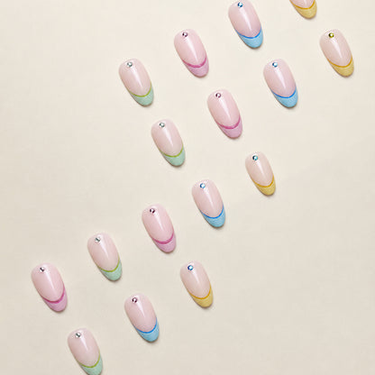 Elegante Französische Spitze Nagelkunst