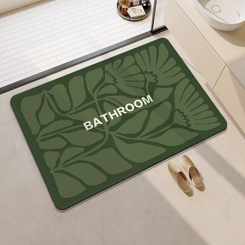 Dekorativer Floral Badezimmermatte Brehn