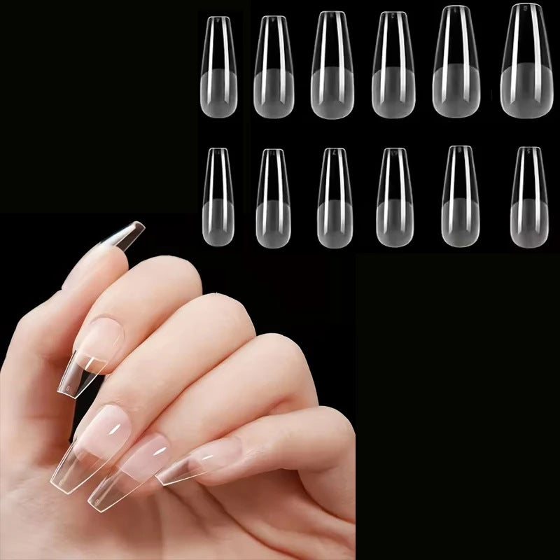 Klarer Weicher Gel-Nagelspitzen-Set Brehn