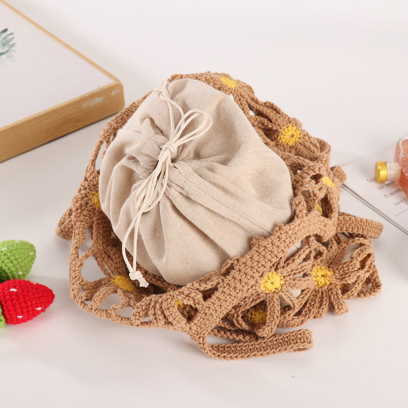 Handgefertigte Blumenmuster-Shopper-Tasche Brehn