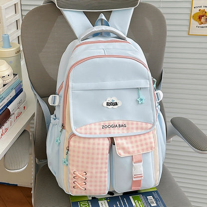 Stylische Multi-Taschen-Schulrucksack Brehn