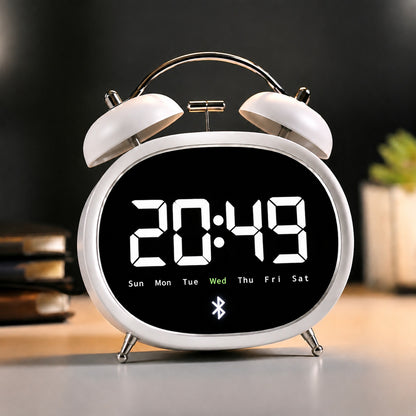 Digitaler Bluetooth Tischwecker mit Großen Ziffern Brehn