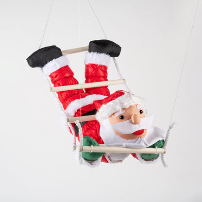 Dekorative Weihnachtsmann Figur mit beweglichen Armen