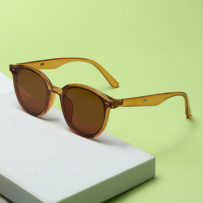 Damen Modische Sonnenbrille mit trendigem, rundem Rahmen und UV-Schutz Brehn