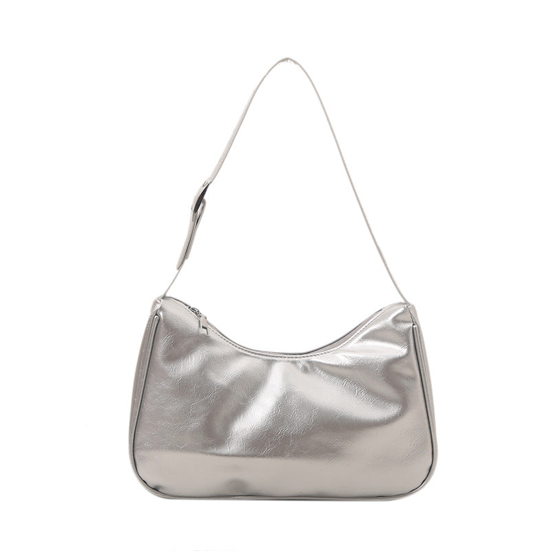 Vintage-inspirierte weiche Lackleder-Handtasche Brehn