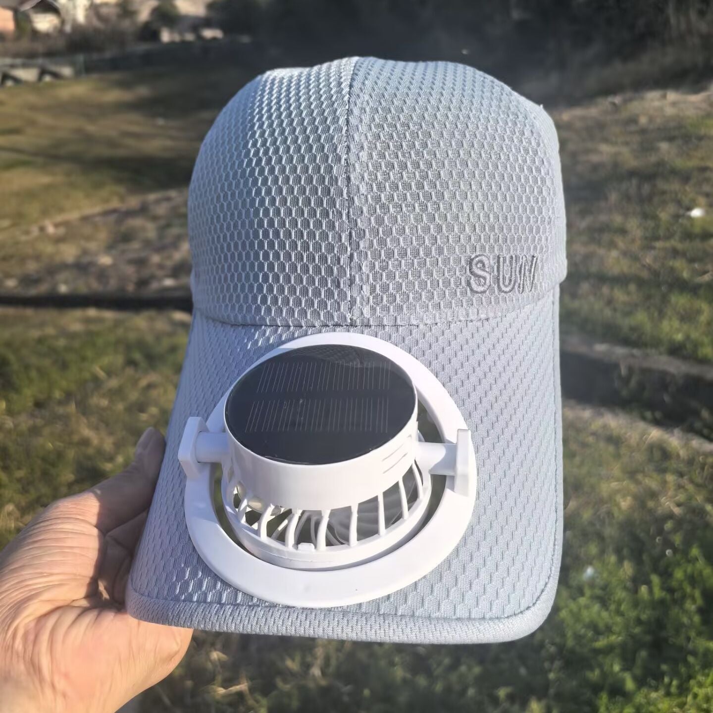 Belüftete Baseballmütze mit abnehmbarem wiederaufladbarem Ventilator Brehn