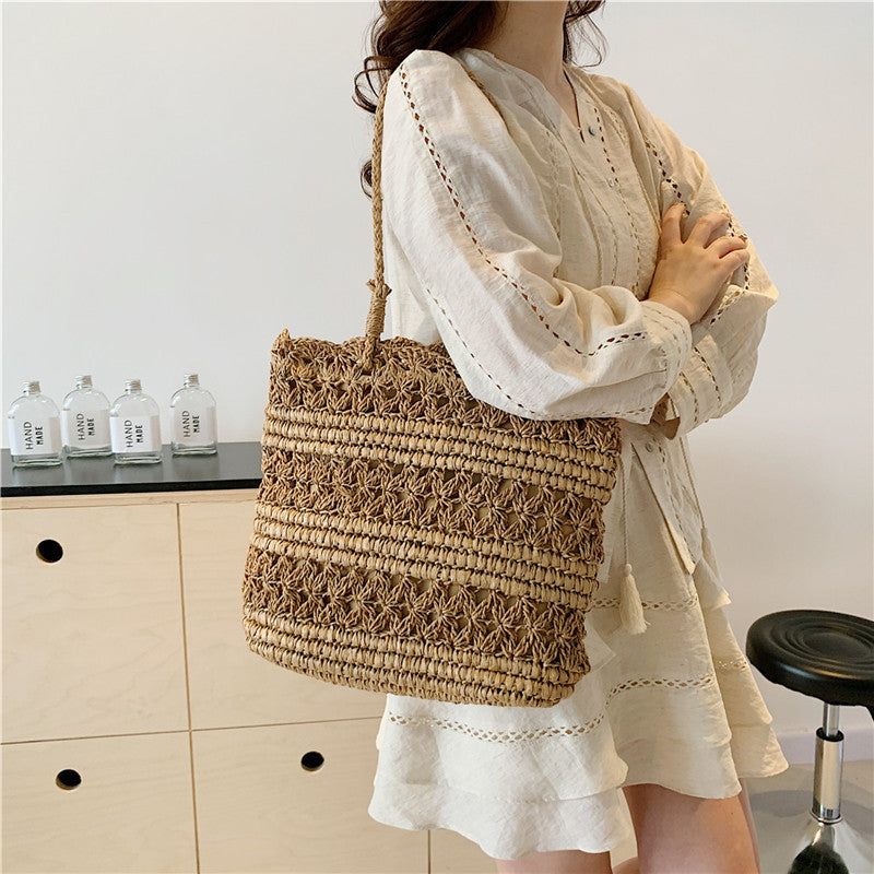 Handgefertigte Makramee Strandtasche Brehn