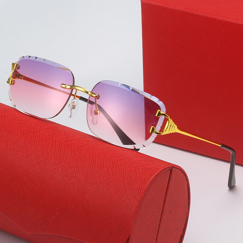 Damen Designer-Sonnenbrille mit einzigartig geformtem Rahmen und UV-Schutz Brehn