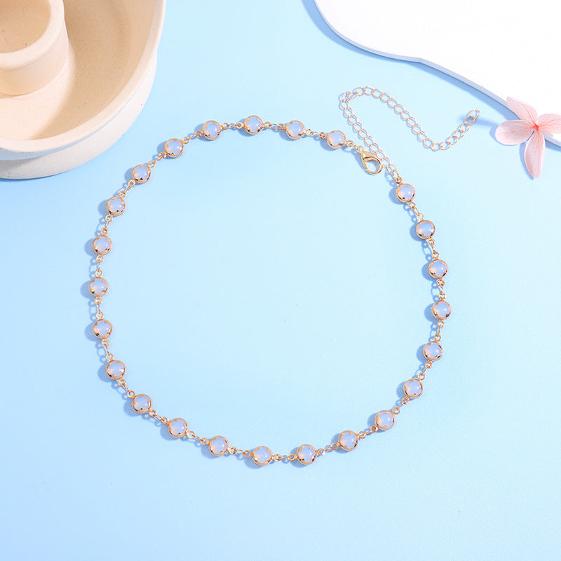 Floral Charm Choker Halskette Brehn 1788164322