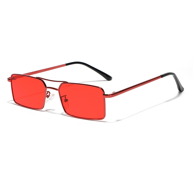 Damen modische rechteckige Brille mit stilvollem Metallrahmen Brehn