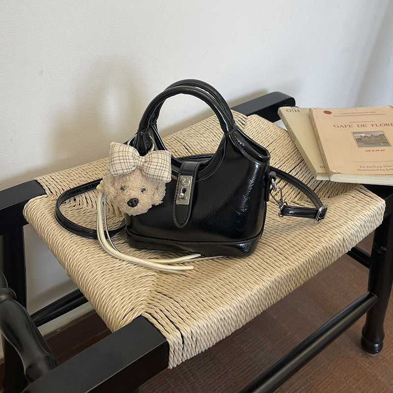 Niedlicher & Eigenwilliger Plüschbär Akzent Handtasche