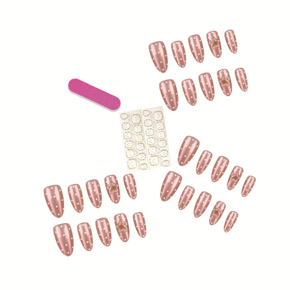 DIY Press-On-Nagelspitzen-Set mit Kleber und Feile