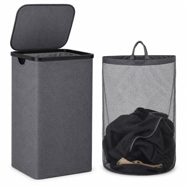 Multifunktionale Aufbewahrungsbox mit Abdeckbarem Deckel und Tragegriffen Brehn
