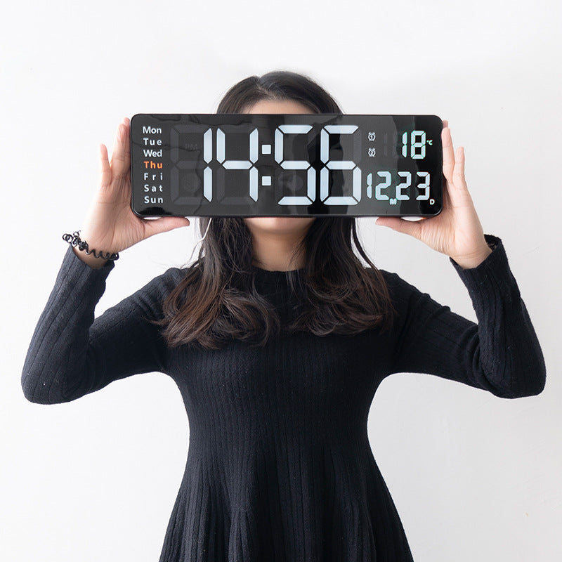 Digitaler Wandwecker mit Multifunktionalem Led-Display Brehn