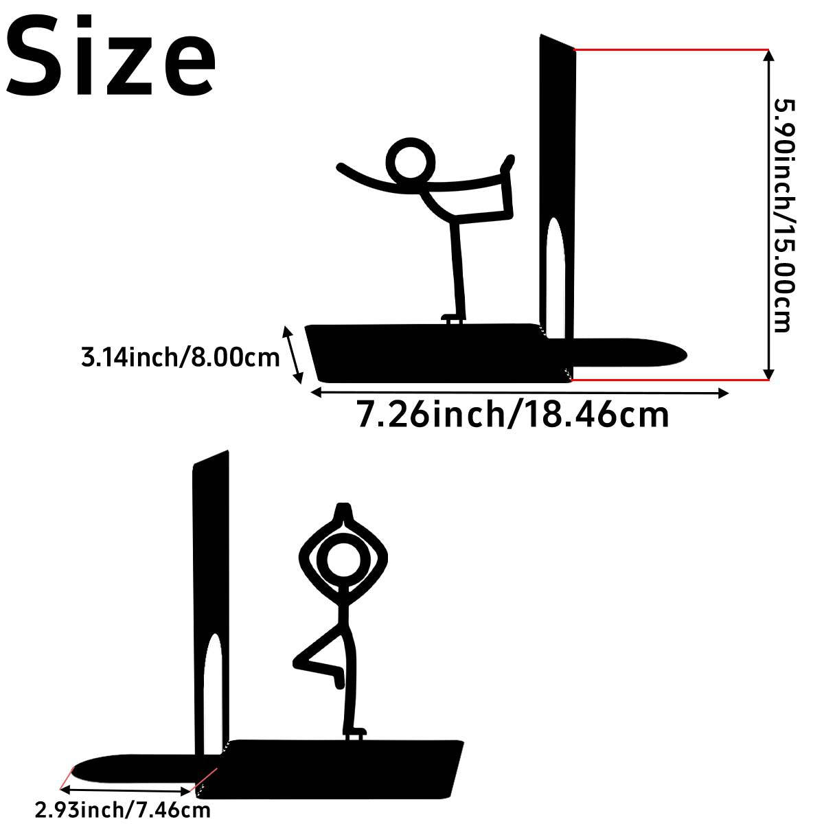 Dekorative Yoga-Pose-Kunst