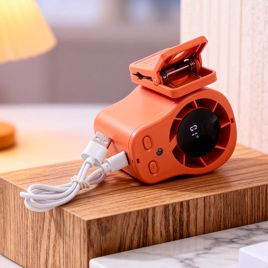 Damen Tragbarer Clipventilator mit LED-Anzeige Brehn