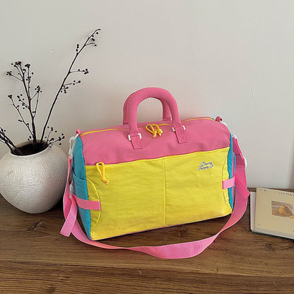 Farbblockierte Reise-Duffle-Tasche
