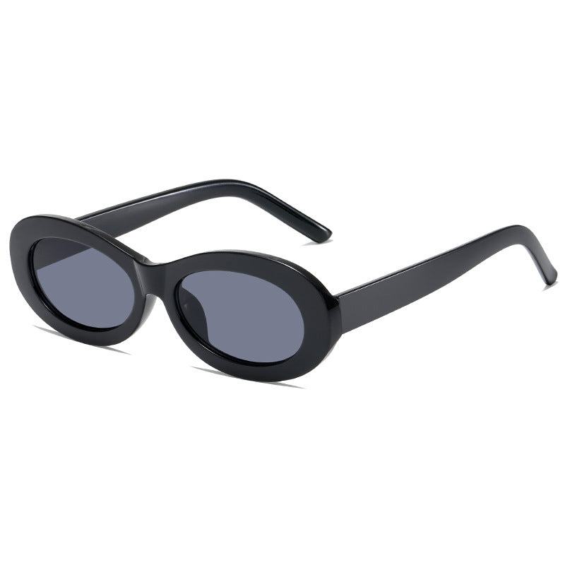 Damen modische ovale Sonnenbrille mit UV-Schutz und innovativem Design Brehn