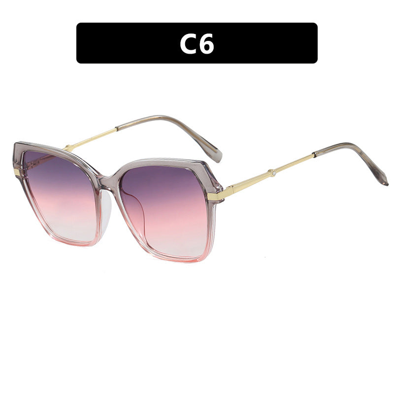 Damen quadratische Sonnenbrille mit elegantem Metallrahmen und schützendem UV-Filter Brehn
