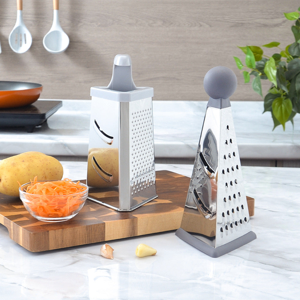 Vielseitige Edelstahlreibe mit Ergonomischem Griff Brehn