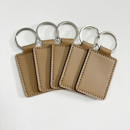 Unisex Schlüsselanhänger aus hochwertigem Kunstleder mit individuellem Etikett Brehn