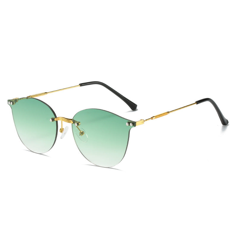 Damen modische Sonnenbrille mit innovativem Metallrahmen und flexibler Nasenauflage Brehn